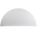 A white circular Flash Furniture bi-fold table with a curved edge.