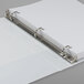 A Samsill white biobased view binder with metal D rings.