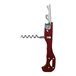 A Franmara Quik Snap Boomerang Waiter's Corkscrew with a burgundy and silver metal handle.