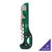 A Franmara Boomerang Two-Step Waiter's Corkscrew with a green and silver handle.