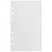 Samsill 81079 4 1/4 inch x 7 1/4 inch 60 Card Business Card Binder Refill Sheet - 10/Pack