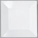A white square plate with a black border.
