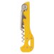 A Franmara yellow customizable two-step waiter's corkscrew with a circular screw on top.