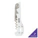 A white Franmara Boomerang corkscrew with a circular design.
