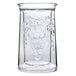 A clear double-wall acrylic bottle cooler with grapes on it.