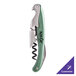 A Franmara Lisse two-step waiter's corkscrew with a metallic green and silver design.