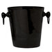 A black aluminum wine and champagne chiller with handles.