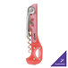 A Franmara Boomerang corkscrew with a pink handle and silver accents.