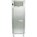 A close-up of the door of a stainless steel Traulsen Correctional reach-in refrigerator.