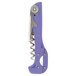 A Franmara Boomerang customizable two-step waiter's corkscrew with a purple handle and metal screw.