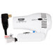 A white Conair hair dryer with a cord attached.