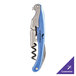 A Franmara Lisse corkscrew with a metallic blue and silver aluminum handle.