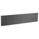 A rectangular black wood shelf.