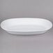 An American Metalcraft white oblong melamine serving bowl.