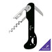 A Franmara Super Boomerang Waiter's Corkscrew with a black and silver multi tool.