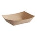 a brown paper container with a white background