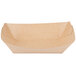 Bagcraft Papercon 300697 2 lb. EcoCraft Grease-Proof Natural Kraft Food Tray - 1000/Case