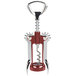 A red and silver Franmara Tavern Wing Corkscrew.