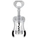 A Franmara Primo wing corkscrew with a translucent clear body and a handle with a bottle opener.