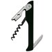 A black and silver Franmara Hugger Waiter's Corkscrew with a non-stick spiral and a black knife.
