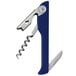 A Franmara Hugger Waiter's Corkscrew with a dark blue ABS plastic handle with silver accents.