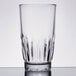 An Anchor Hocking Breckenridge beverage glass with a diamond pattern.