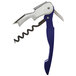 PullPlus Vintage Waiter's Corkscrew with Matte Blue Soft-Touch Rubberized Handle