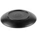 A black GET Nara melamine plate with a circular surface.