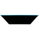 A blue and black rectangular GET Brasilia melamine bowl.