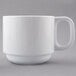 A white GET Tritan mug with a handle.