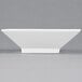 A CAC Citysquare bright white square porcelain bowl.