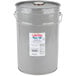 A grey LouAna bucket with a white label.