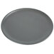 An American Metalcraft hard coat anodized aluminum coupe pizza pan on a white background.