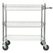 Regency 18 inch x 36 inch Shelving Cart with 2 Baskets