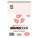 Roaring Spring Enviroshades 12254 6 inch x 9 inch Pink Gregg Rule Steno Notebook - 4/Pack