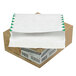 Survivor R4620 Tyvek® #97 10 inch x 13 inch x 2 inch White U.S. Postal Service First Class Expansion Mailer with Flap-Stick Self Adhesive Seal - 100/Case