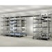 Metro FPS16N aluminum floor pad protectors installed on Metro shelving.