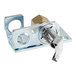 A metal and silver Cooking Performance Group natural gas pilot lock with a brass handle.