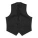 A black Henry Segal server vest with buttons.