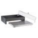 A black rectangular Vollrath display base with a clear lid.