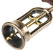 A Franmara open-frame corkscrew with a wooden handle and brass metal pipe.