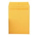 A yellow envelope with a white border and a redi-seal open.