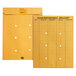 Quality Park 63664 #97 10 inch x 13 inch Brown Kraft Interoffice Envelope with Resealable Self Adhesive - 100/Box