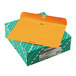 Quality Park 38090 Redi File #90 9 inch x 12 inch Brown Kraft Clasp / Gummed Seal File Envelope - 100/Box