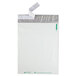 A white envelope with a white tape.