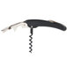 A Franmara two-lever waiter's corkscrew with a black handle and silver accents.