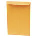 A yellow Quality Park file envelope with a redi-seal flap.