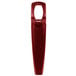 A red Franmara Traveler's Corkscrew and Bottle Opener with a hole in the middle.