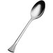 A Bon Chef stainless steel serving spoon with a long silver handle.