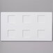 A white rectangular Elite Global Solutions melamine ramekin platter.
